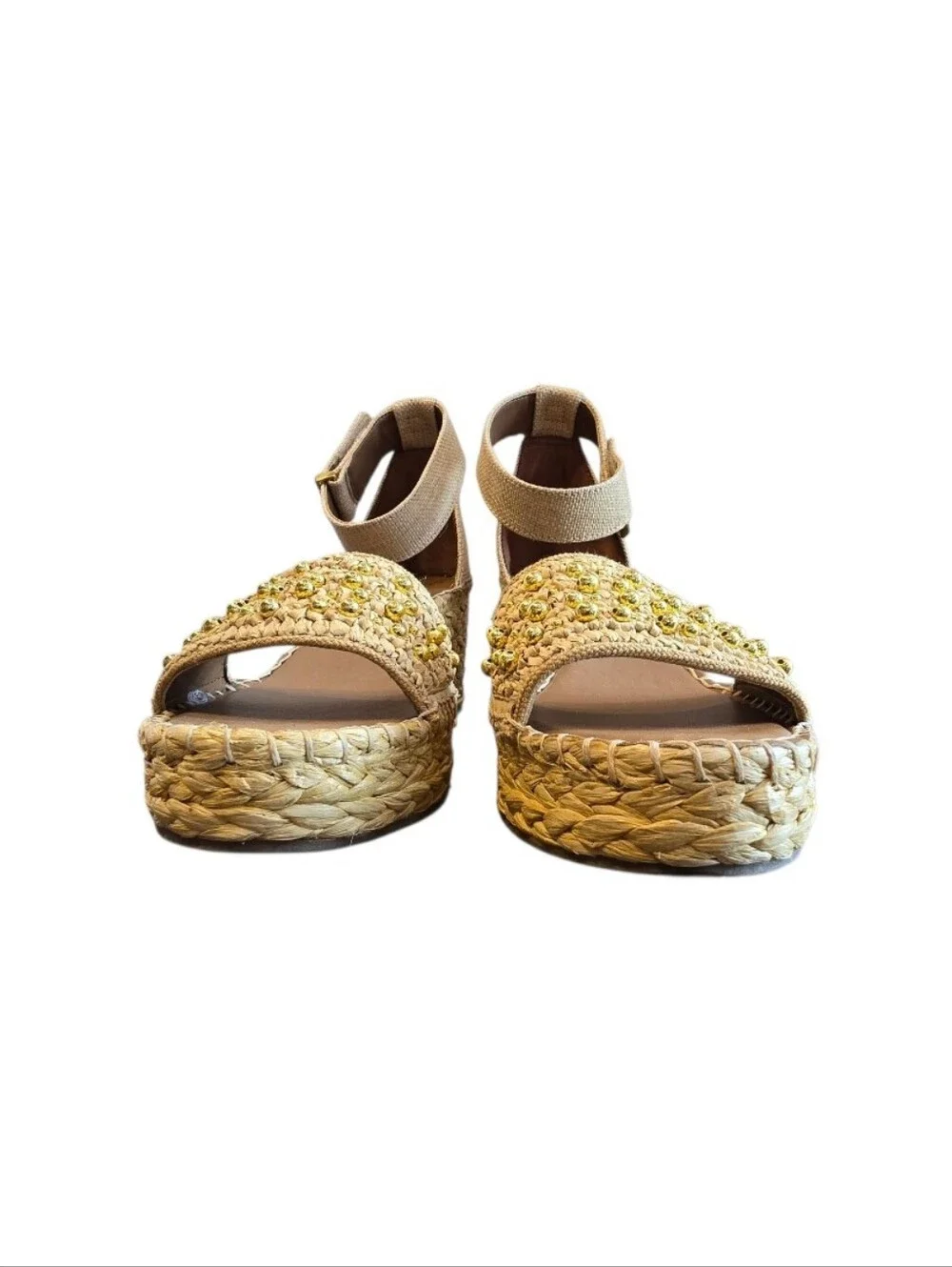 Franco Sarto Clemens Espadrille Wedge Sandals 10 W